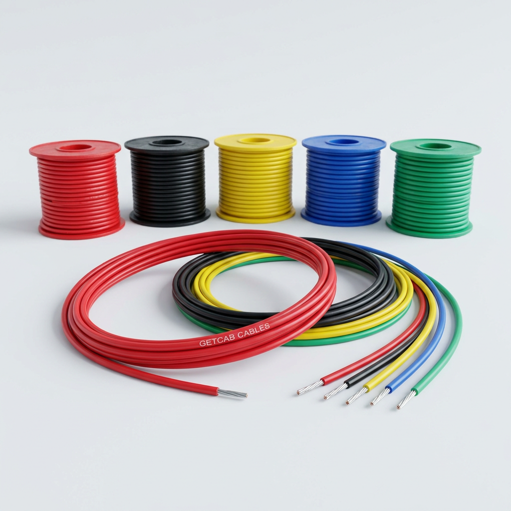 GETCAB Hook-up wire with GETCAB CABLES printed on the jacket